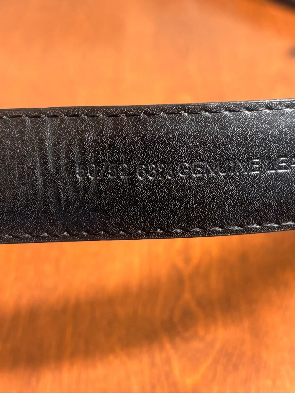 Men's Black Leather Belt with Silver Buckle